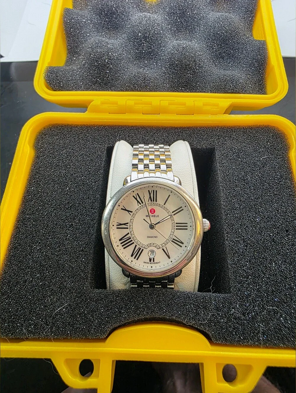 Michele Serein Diamond Collection, 29mm Watch with 46 Diamonds.